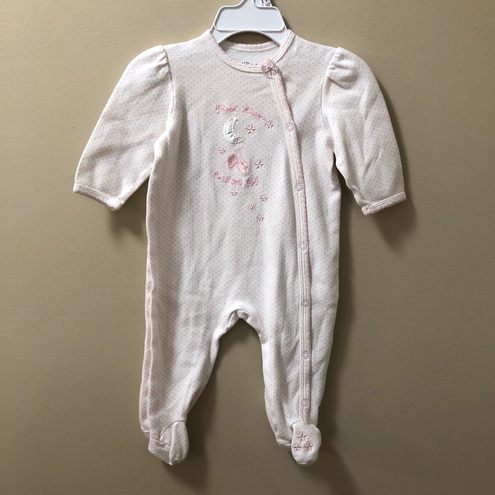 Little Me Footed Onsie, 6 months
